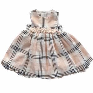 Pastourelle by Pippa & Julie Peach Plaid Dress 18M